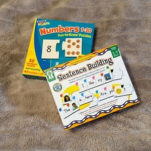Sentence Building and Number Puzzle Bundle